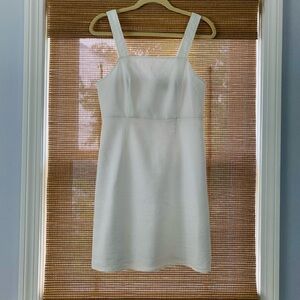 Jcrew white linen mini dress